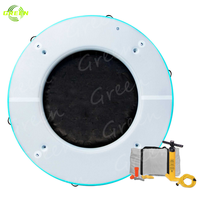 Bâtiment de plate-forme ronde gonflable Docks flottants en PVC Ponton en PVC pour péniche Dock rond