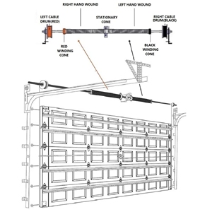 Tự động cửa nhà để xe mùa xuân Xoắn phần cứng cửa nhà để xe, thích hợp cho cửa nhà để xe cao - Product Image 6