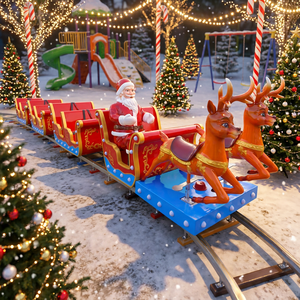 Meilleur prix : Train électrique de Noël Dattractions pour l'extérieur, avec Père Noël, à vendre - Product Image 1