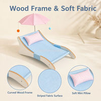 Tapis rafraîchissant et respirant pour chat, lit d'été avec jouet intégré pour canapé, chaise, mobilier d'intérieur pour animaux de compagnie