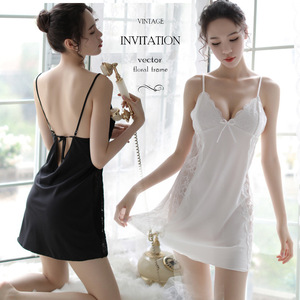 Sexy đồ lót chất lượng cao thời trang phụ nữ <span class=keywords><strong>Net</strong></span> sợi Áo ngủ Bud lụa chia buồn vành đai váy EUR và Amer bán buôn sexy đồ lót - Product Image 2