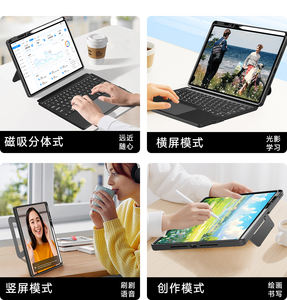Clavier à <span class=keywords><strong>prix</strong></span> limité pour Noël avec emplacement pour stylet, détachable magnétique pour <span class=keywords><strong>iPad</strong></span> 10e génération, pour 11e génération A16, <span class=keywords><strong>iPad</strong></span> Air 4567 pour Pro - Product Image 2