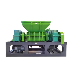 New Style Waste Wee Scrap Tires Plastic Double Shaft Shredder Pe Pp Pvc Pet Waste Plastic Crusher Machine Prices