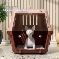 Bolsa de Transporte Portátil para Cães e Gatos Pequenos, Reforçada, Respirável, com Trava de Segurança e Material Espesso para Uso Externo