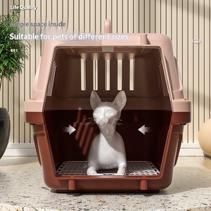 Boîte d'air portable d'extérieur pour petits chiens et chats, en matériau épaissi, respirante et renforcée, avec serrure de porte intégrée - Product Image 3