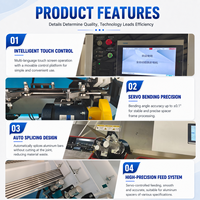 Machine automatique de cintrage de profilés d'isolation en verre avec commande PLC, 0-90 m/min, pour la production de multiples formes de profilés d'isolation IGU