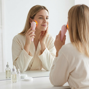 Dispositivo de Belleza Facial de Electroporación Portátil, Lifting Facial <span class=keywords><strong>ESM</strong></span>, Microcorriente, Tecnología de Espectro de Cinco Colores sin Agujas - Product Image 6