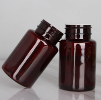 Flacon à pilules en plastique à bouchon de 30ml 50ml 100ml Flacon à capsules PET Proof Blanc Noir