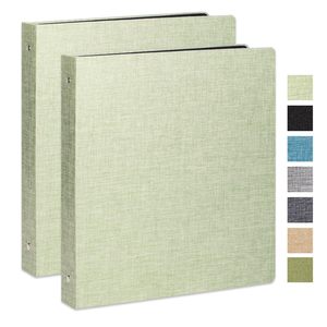 Office Supply Business Gift Logo Engrave B5 Portfolio Cover Personalized Linen Custom <b>3</b> <b>Ring</b> <b>Binder</b> - Product Image 1