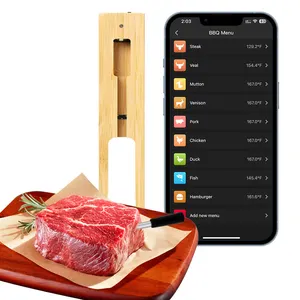 クリスマスギフト用の長距離スマートBBQ BlueTooth調理温度計デジタルワイヤレス肉温度計