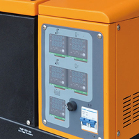 Machine distributrice d'adhésif thermofusible industrielle 7L, 1-2 sorties multiples, panneau de commande PLC 0-250 ℃   Quantité de colle réglable