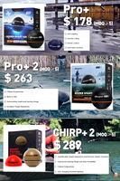 Ecosonda portátil Pro Plus GPS pro deeper Pro Plus chirp 2 buscador de peces sonar inteligente Plus 2 buscador de peces para pesca