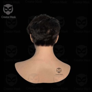 Masque masculin en silicone réaliste de qualité alimentaire pour <span class=keywords><strong>Halloween</strong></span>, Noël, cosplay, fête, carnaval, respirant et réutilisable - Product Image 6