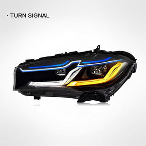 Feux avant LED haut de gamme pour BMW X5 F15 2014-2018, modèle du Nouvel An, <span class=keywords><strong>carrosserie</strong></span> de véhicule avec tension 12V - Product Image 3
