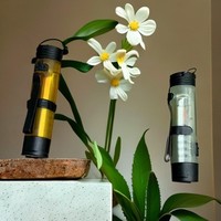 3 Modes Type C Lampe de poche magnétique Mini porte-clés Lampe de poche USB rechargeable Torche LED pour camping en plein air Urgence