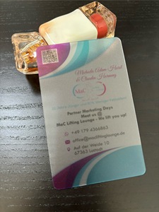 Tarjeta de Visita Transparente de PVC Personalizada de Fábrica China con Impresión Offset Personalizada - Product Image 4