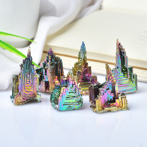 En gros Minéral de Bismuth Naturel, Pierre Brute, Minéral <span class=keywords><strong>Rare</strong></span>, Minéral Arc-en-ciel, Spécimen de Bismuth Irrégulier pour Collection - Product Image 2