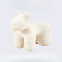 Chaise Cheval pour Salon et Chambre, Tabouret surdimensionné en forme de poney, Meuble d'appoint animal pour enfants et adultes