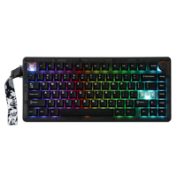 Teclado Mecánico Inalámbrico CIDOO QK75 75% con Montaje Gasket, Hot Swap, Programable VIA, Tri-Modo, RGB para Juegos
