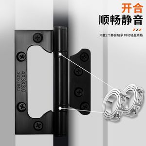 Charnière en acier inoxydable Kaishengxi 2,5 mm brossée pour porte intérieure, charnière de meuble silencieuse à mouvement fluide - Product Image 5