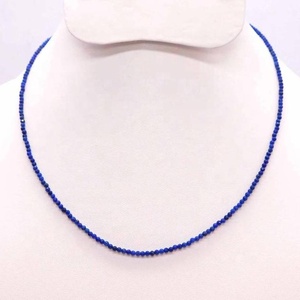 Collier de perles de style classique Bracelet Qualité incroyable Forme de cocarde à facettes Lapis Lazuli naturel Type de chaîne de brin Mode - Product Image 5