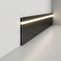 Profilé en aluminium pour plinthe lumineuse LED étanche, idéal pour les bâtiments publics haut de gamme et les projets emblématiques
