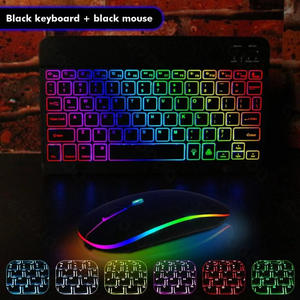 <span class=keywords><strong>Clavier</strong></span> <span class=keywords><strong>sans</strong></span> <span class=keywords><strong>fil</strong></span> Bluetooth pour iPad 9, tablette mobile, ordinateur portable, 10 pouces, rétroéclairage coloré 3 couleurs, mini <span class=keywords><strong>clavier</strong></span> - Product Image 2