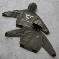 Produsen Pakaian Kustom OEM ODM Jaket Windbreaker Camo Pria Bahan Nylon untuk Outdoor dan Streetwear