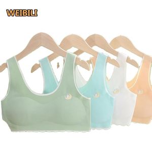 Sous-vêtement pour fille sans fil à haute élasticité <span class=keywords><strong>Gilet</strong></span> de puberté respirant et confortable Coussin de poitrine détachable pour femme - Product Image 1
