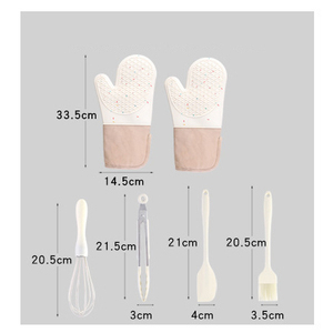 Gants en silicone antidérapants longs pour four, isolation thermique, protection anti-brûlure pour cuisson à haute température - Product Image 2