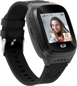 Lt30 Smart Watch Met Gps Trackersmartwatch Voor Kind Met Videogesprek Voice Chat Sos Camera Wekker Puzzel Games Wifi Tracker