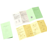 Livret plié personnalisé en papier laminé imprimé offset, mini livre d'instructions, manuel d'utilisation avec impression couleur