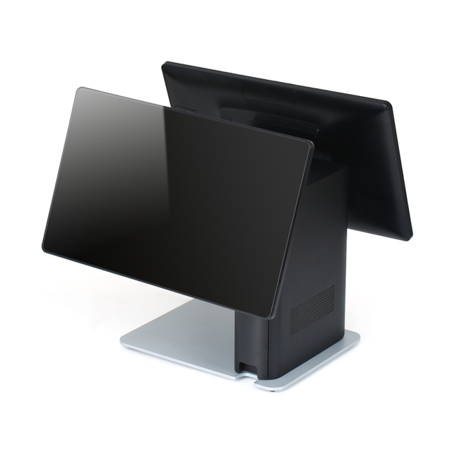 Stable Operation High-Efficiency POS 15-inch Dual Screen Windows All-in-One Retail Supermarket Checkout POS System Terminal