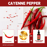 Gouttes liquides de piment de Cayenne avec vitamines K2 et D3, 2 fl.oz. Complément alimentaire à base de plantes pour soutenir la santé cardiaque