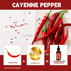 Gouttes liquides de piment de Cayenne avec vitamines K2 et D3, 2 fl.oz. Complément alimentaire à base de plantes pour soutenir la santé cardiaque - Product Image 5