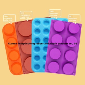 In Stock Household <b>Baking</b> Tools <b>Silicone</b> Cake Mold 24-piece Small Cake Cup Multi-style Cylindrical Oven Safe - Product Image 4