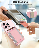 Porta Tarjetas Magnéticas Flexible para 12/13/14/15, Cierre Magnético Fuerte Compatible, Cuero PU Portátil