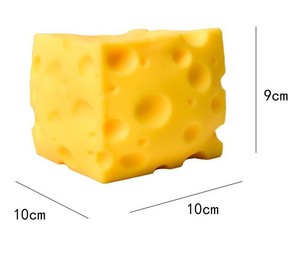 Juguete antiestrés de queso blandito de subida lenta, juguete sensorial de queso para apretar, juguete alimentario para aliviar el estrés del TDAH - Product Image 5