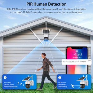 Power Dream Panel Ptz Light Cctv Carte Sim <span class=keywords><strong>Routeur</strong></span> Wifi Avec Alimentation 4g Système de Sécurité Caméra <span class=keywords><strong>Solaire</strong></span> Sans Fil Extérieure - Product Image 3