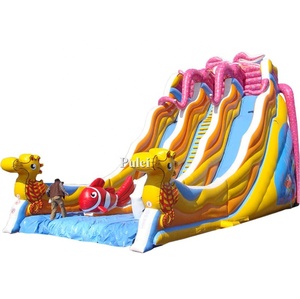 Calamardo grande al aire libre inflable <span class=keywords><strong>salto</strong></span> <span class=keywords><strong>cascada</strong></span> tobogán para adultos y niños castillo hinchable Paraíso - Product Image 2