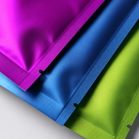 Sacs d'emballage personnalisés à trois soudures latérales, pochettes en aluminium mat Mylar de qualité alimentaire, anti-odeur, vente en gros en vrac, directement de l'usine