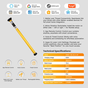 Motor Tubular <span class=keywords><strong>de</strong></span> 25 mm para Persiana Enrollable, Tuya Matter Wifi, Inteligente, Eléctrico, para Baño, Dormitorio, Oficina, Dispositivo Inteligente - Product Image 6