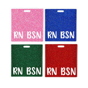 ที่กําหนดเองอะคริลิคป้ายทางการแพทย์BuddyกับGlitter DIYป้ายผู้ถือRN Registeredพยาบาลอุปกรณ์เสริมสํานักงานตกแต่งทุกวัน - Product Image 5