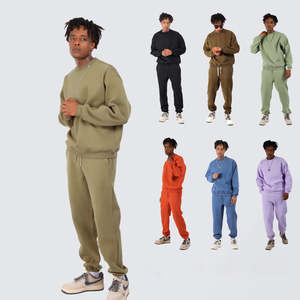 H5583 alta calidad bajo OEM MOQ personalizado 345 Gsm mezcla de algodón Sudaderas mujeres hombres - Product Image 1