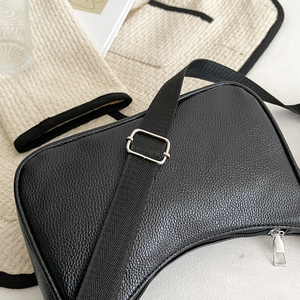 <span class=keywords><strong>Sac</strong></span> <span class=keywords><strong>bandoulière</strong></span> en <span class=keywords><strong>cuir</strong></span> lychee <span class=keywords><strong>noir</strong></span> 2026 pour femme avec mini pochette, <span class=keywords><strong>sac</strong></span> messager polyvalent, vente en gros - Product Image 5