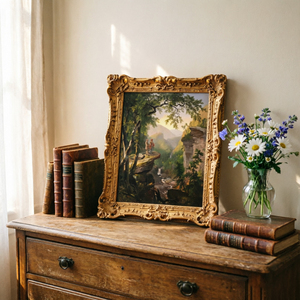 Kindred Spirits Asher Brown Durand Hudson River School - Marco de Fotos de Resina con Paisaje, Arte de Pared Enmarcado Vintage, Decoración del Hogar Hecha a Mano - Product Image 3