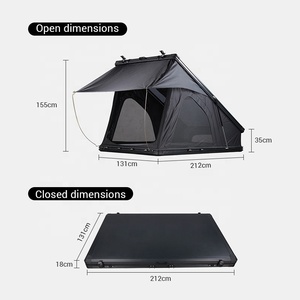 Inature Vente en gros <span class=keywords><strong>pas</strong></span> chère Grande tente de toit de voiture Tentes d'extérieur surélevées à coque dure sur le toit - Product Image 6