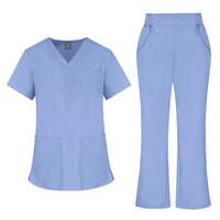 Ensemble d'uniformes médicaux personnalisés pour infirmières, coupe évasée, couleurs vives, tenue d'infirmière ajustée