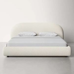 Letto King Size <span class=keywords><strong>di</strong></span> Lusso dal <span class=keywords><strong>Design</strong></span> Moderno in Tessuto Bouclé <span class=keywords><strong>di</strong></span> Velluto <span class=keywords><strong>di</strong></span> Grande Successo, Letto Matrimoniale Queen Size Imbottito per Camera da Letto - Product Image 4
