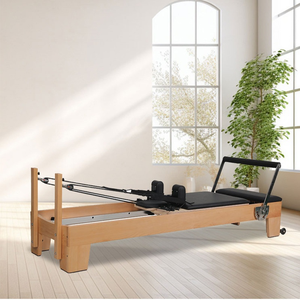 Reformer Pilates <span class=keywords><strong>Alice</strong></span> en bois de hêtre pour exercices de <span class=keywords><strong>yoga</strong></span>, de mise en forme et de musculation - Product Image 2